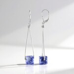Orecchini in argento con Sodalite (MONOSONO COLLECTION)