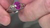 Anillo en plata con Cuarzo rosado