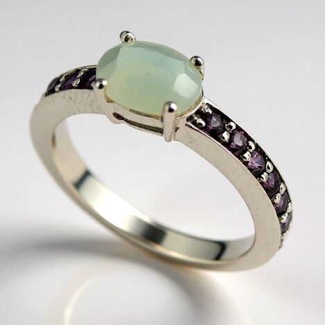 Anello in argento con Opale di Welo