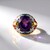 Anello in argento con Ametista (Adela Silber)