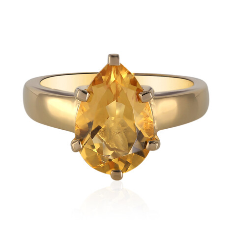 Anillo en plata con Citrino