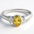 Bague en argent et Quartz champagne