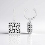 Orecchini in argento con Spinello Nero