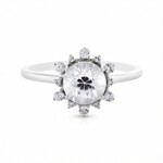 Zirkon-Goldring (Adela Gold)