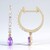 Boucles d'oreilles en or et Saphir pourpre de Ceylan