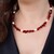 Red Jasper Silver Necklace (Riya)