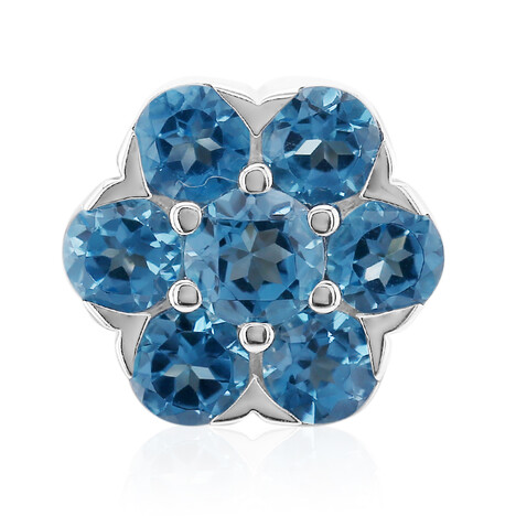 Schweizblauer Topas-Silberanhänger (Annette)