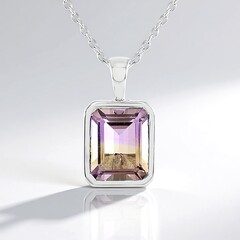 Collana in argento con Ametrina