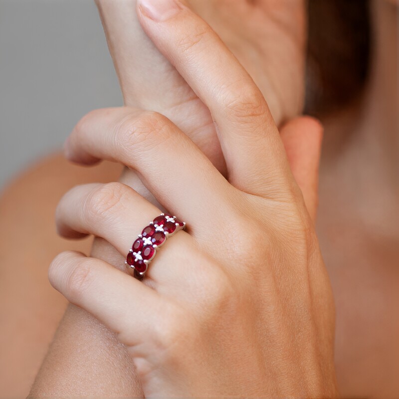 Tansania-Rubin-Silberring