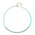 Neon Blue Apatite Silver Necklace