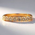 Bague en or et Diamant rose de France SI1 d'Argyle  (Annette)