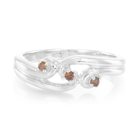 Bague pour homme en argent et Diamant fantaisie