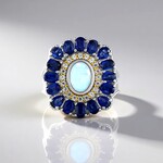 Anello in argento con Opale di Welo (Dallas Prince Designs)