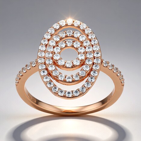 Anello in argento con Zircone (Adela Silber)
