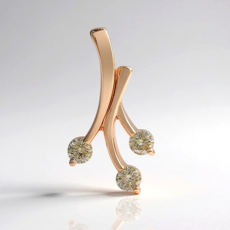 Ciondolo in oro con Diamante Rose de France SI1 di Argyle (Annette)