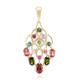 9K Brazilian Pink Tourmaline Gold Pendant (Rifkind 1894 Collection)