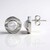 Boucles d'oreilles en argent et Topaze blanche (MONOSONO COLLECTION)
