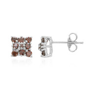 Fancy-Diamant-Silberohrringe