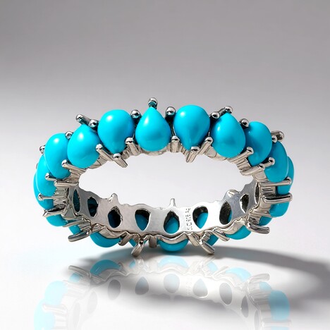 Anello in argento con Turchese Sleeping Beauty