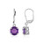 Zambian Amethyst Silver Earrings