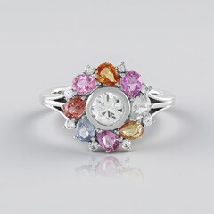 Anello in argento con Zircone