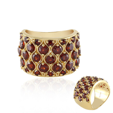 Mosambik-Granat-Silberring