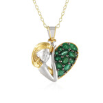 Collar en plata con Esmeralda de Zambia (Gems en Vogue)