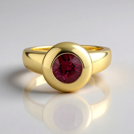 Anello in argento con Granato Malawi