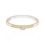 Anillo en oro con Diamante limpio a lupa F