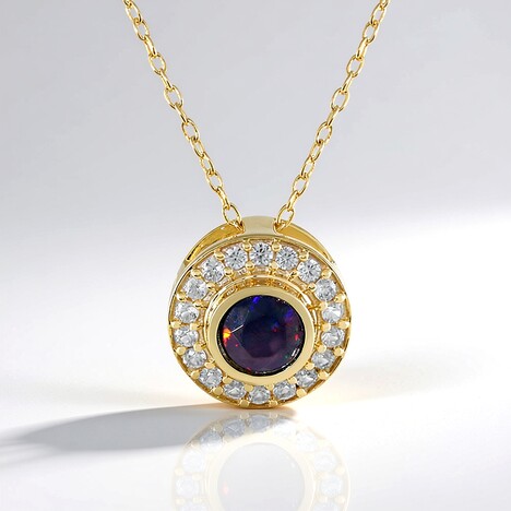Collana in argento con Opale Mezezo