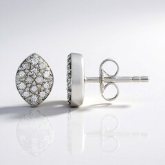 Orecchini in argento con Diamante Cioccolato I2
