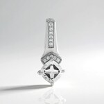 Ciondolo in argento con Topazio Bianco