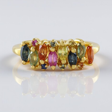 Anello in argento con Zaffiro Giallo