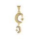 Pendentif en argent et Diamant champagne SI1