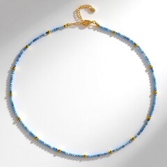 Collana in argento con Acquamarina Brasiliana