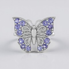 Anello in argento con Tanzanite