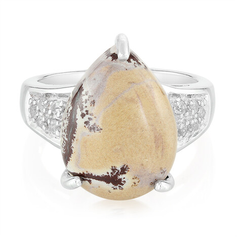 Sonora-Dendriten-Jaspis-Silberring