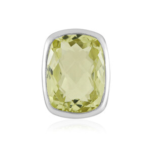Colgante en plata con Quarzo limón (MONOSONO COLLECTION)