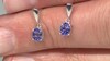 Pendientes en plata con Tanzanita (Pallanova)