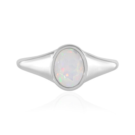 Bague en argent et Opale Welo