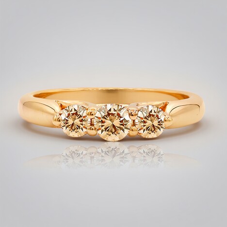 Anello in oro con Diamante Rose de France SI1 di Argyle (Annette)