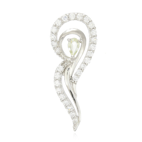 Cuprian Tourmaline Silver Pendant