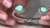 Zilveren armband met Blauwe Kingman Mohave Turkooisen (Jones Lee)