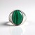 Anello in argento con Malachite (Adela Silber)