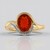 Anello in oro con Opale di Fuoco Messicano AAA