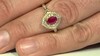 Anillo en oro con Rubí de Mozambique (CIRARI)
