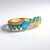 Anello in argento con Apatite Blu Neon