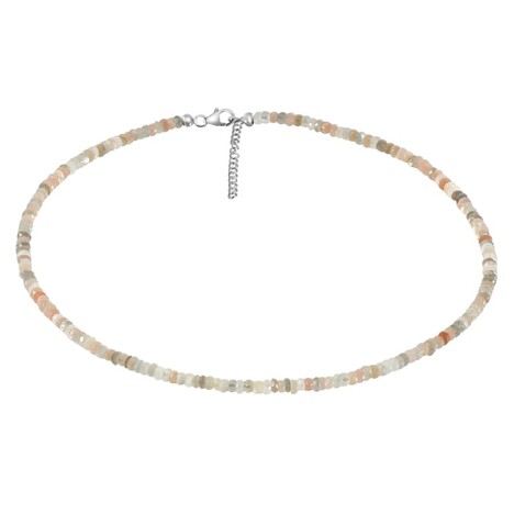 Kangeyam-Mondstein-Silberhalskette