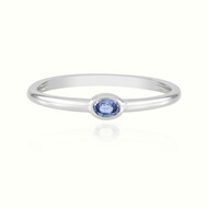 Blauer Ceylon-Saphir-Silberring