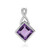 Pendentif en argent et Améthyste